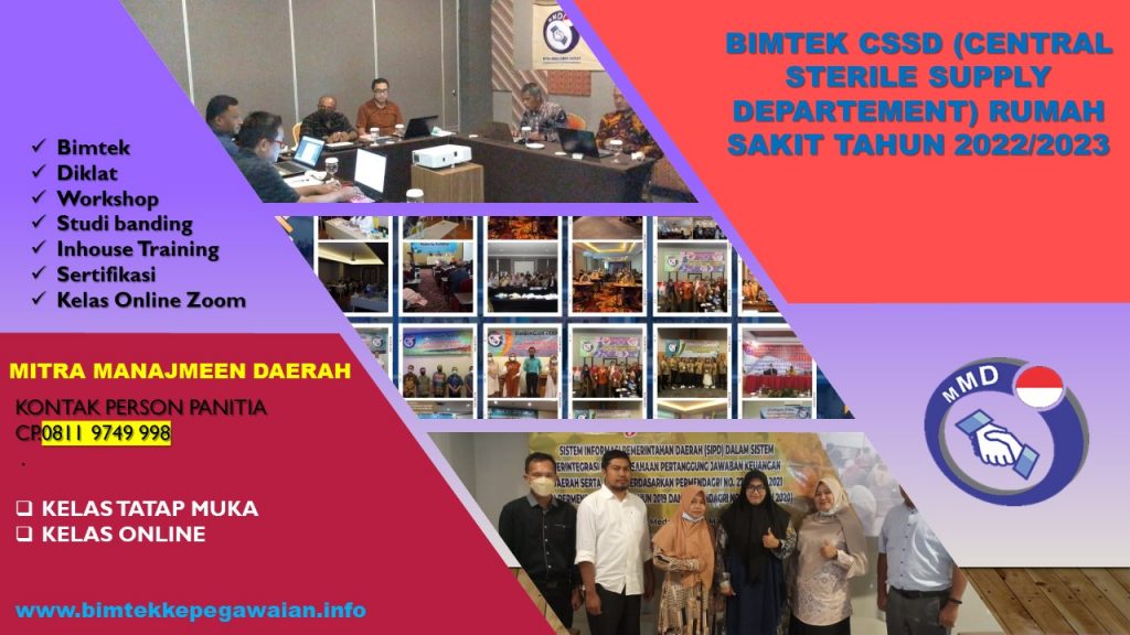 INFO BIMTEK CSSD (CENTRAL STERILE SUPPLY DEPARTEMENT) RUMAH SAKIT TAHUN 2022/2023