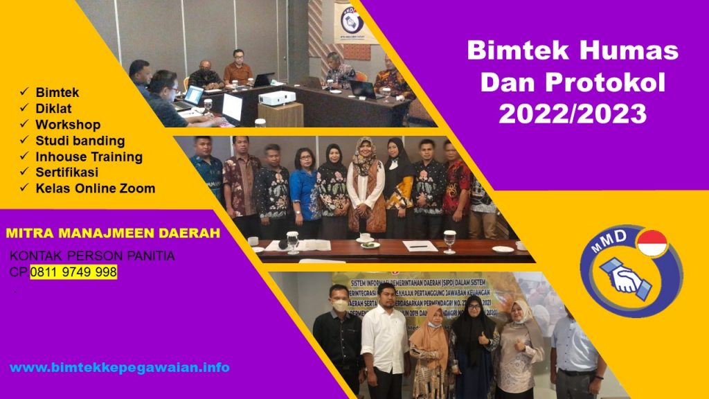 Bimtek Humas Dan Protokol 2022/2023
