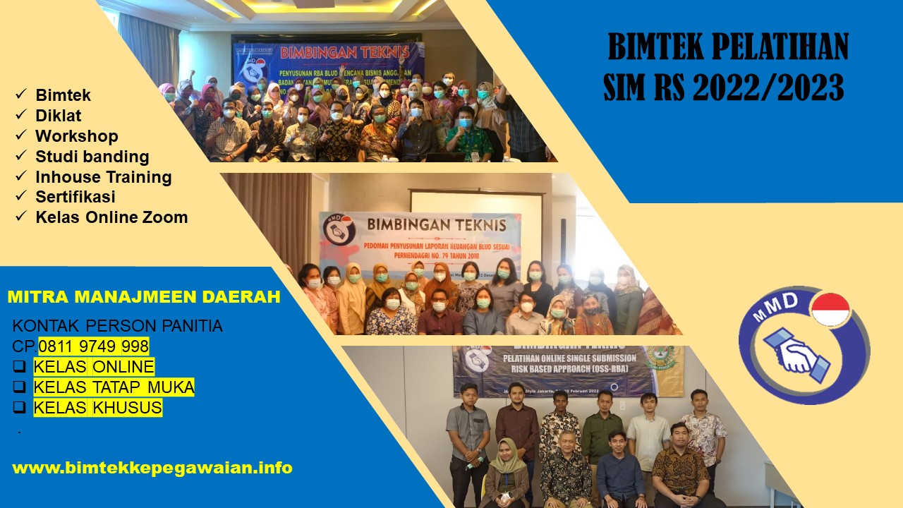 INFO BIMTEK PELATIHAN SIM RS 2022/2023