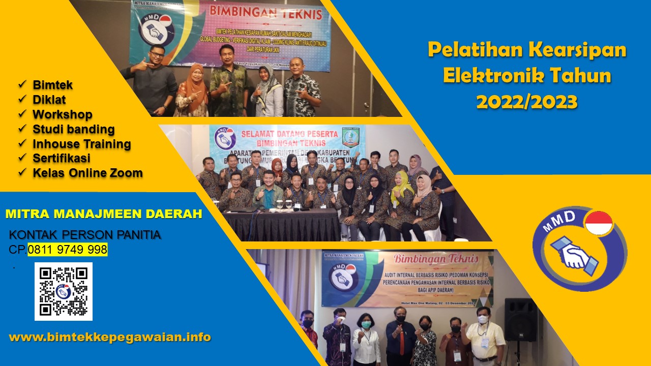 Info Pelatihan Kearsipan Elektronik Tahun 2022/2023