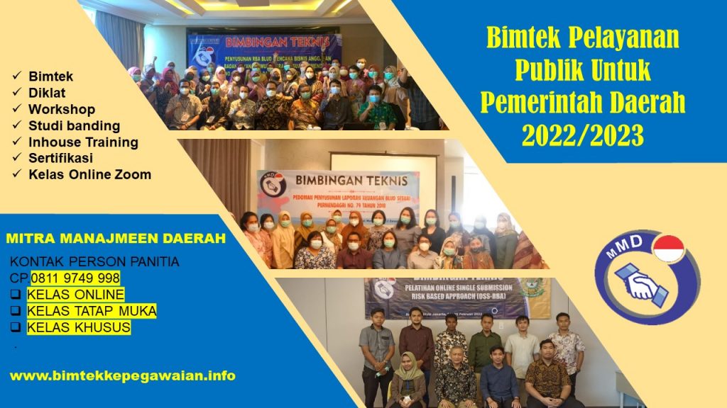 Bimtek Pelayanan Publik Untuk Pemerintah Daerah 2022/2023