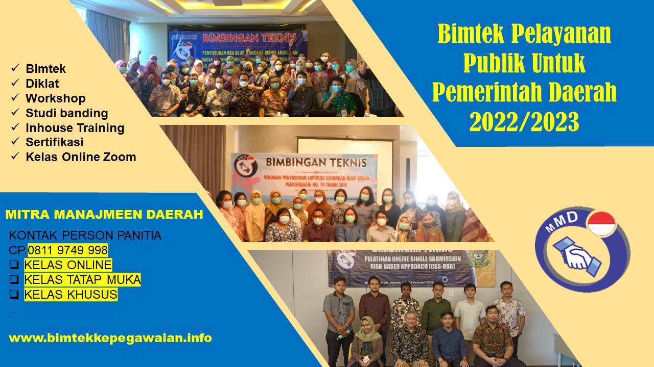 Bimtek Pelayanan Publik Untuk Pemerintah Daerah 2022/2023
