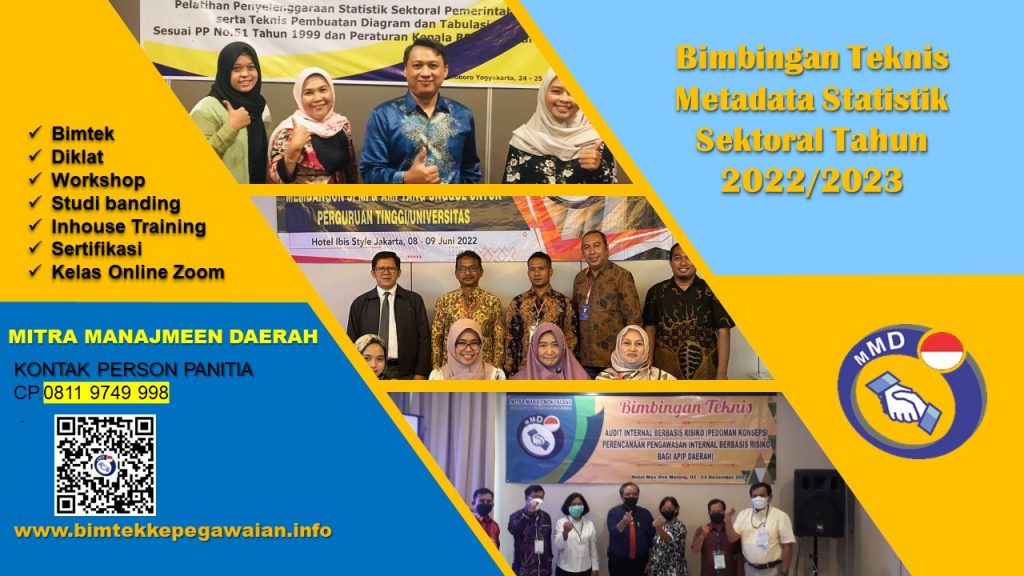 Bimbingan Teknis Metadata Statistik Sektoral Tahun 2022/2023