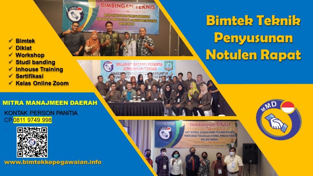 Bimtek Teknik Penyusunan Notulen Rapat