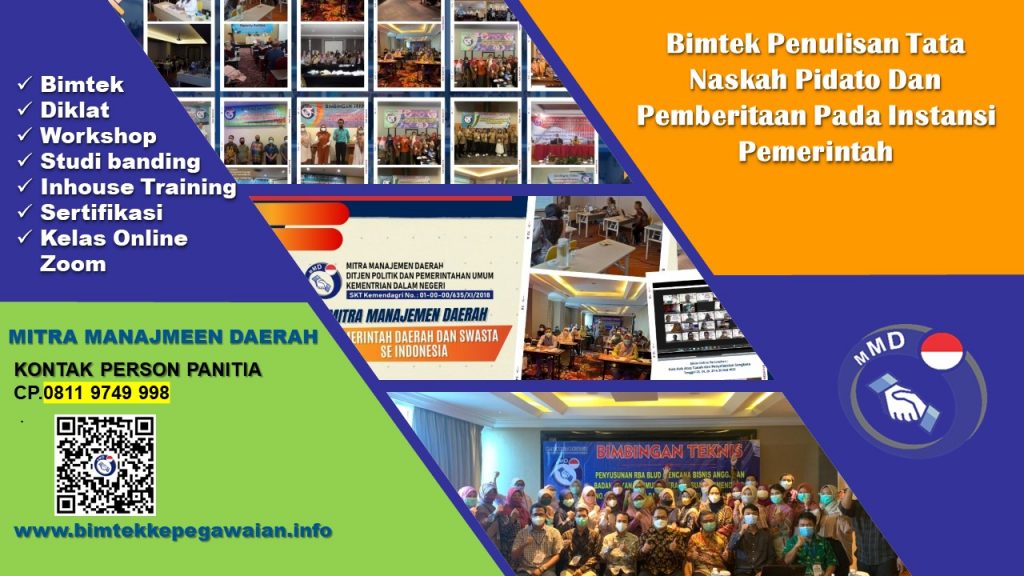 Bimtek Penulisan Tata Naskah Pidato Dan Pemberitaan Pada Instansi Pemerintah