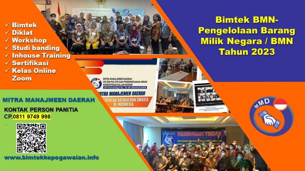 Info Bimtek BMN-Pengelolaan Barang Milik Negara / BMN Tahun 2023