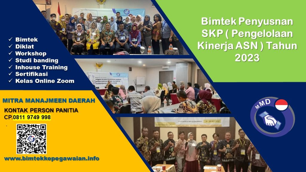 Info Bimtek Penyusnan SKP ( Pengelolaan Kinerja ASN ) Tahun 2023