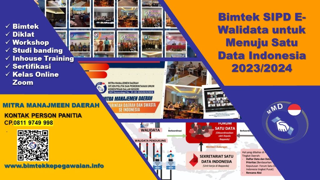 Bimtek SIPD E-Walidata untuk Menuju Satu Data Indonesia 2023/2024
