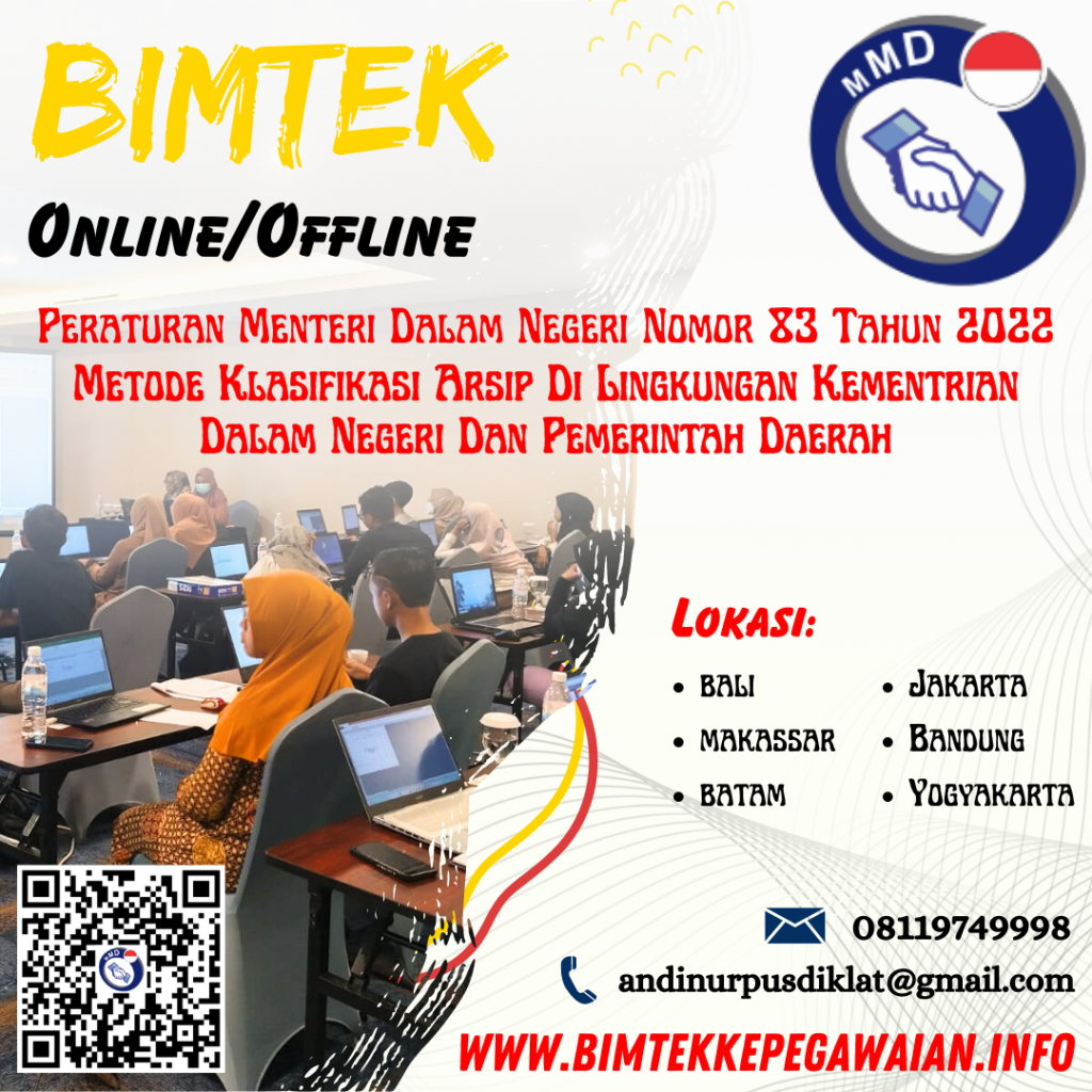 Bimtek Permendagri No. 83 Tahun 2022 Kode Klasifikasi Arsip di Lingkungan Pemerintah Daerah