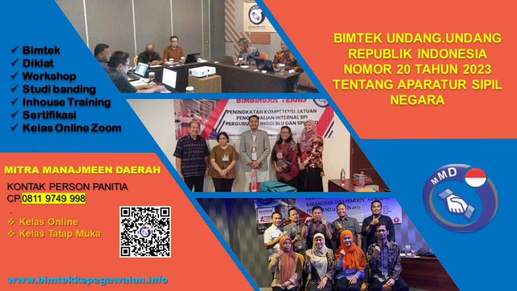 BIMTEK UU NOMOR 20 TAHUN 2023 TENTANG APARATUR SIPIL NEGARA