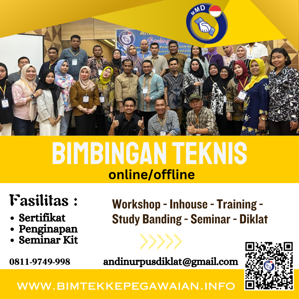 Info Bimtek Manajemen Kontrak Pengadaan Barang Dan Jasa Pemerintah Bagi PPK Tahun 2024