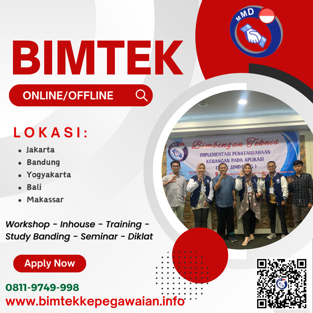 Bimtek Teknis Penyusunan Laporan Pertanggungjawaban Bendahara Pengeluaran Jadwal Tahun 2024