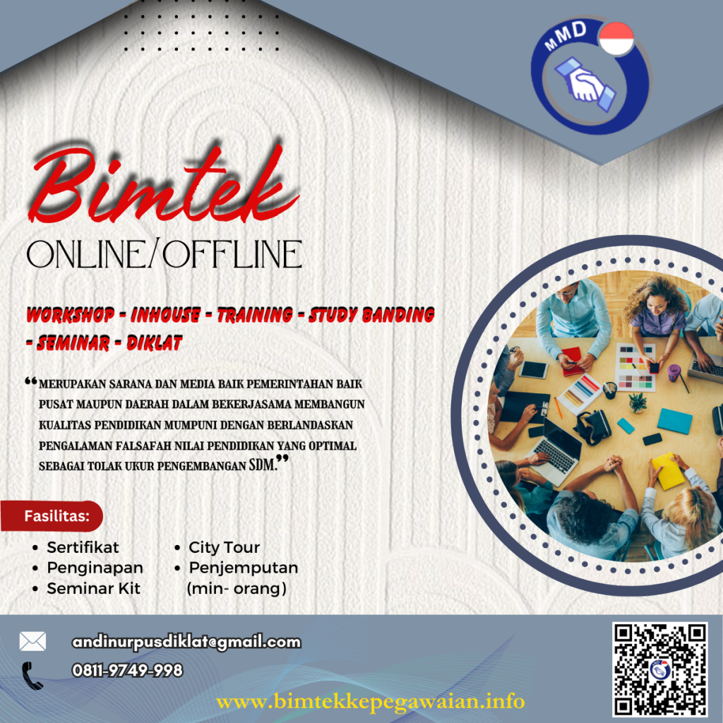 Jadwal Bimtek E-PURCHASING Dan Tender Pekerjaan Konstruksi Tahun 2024