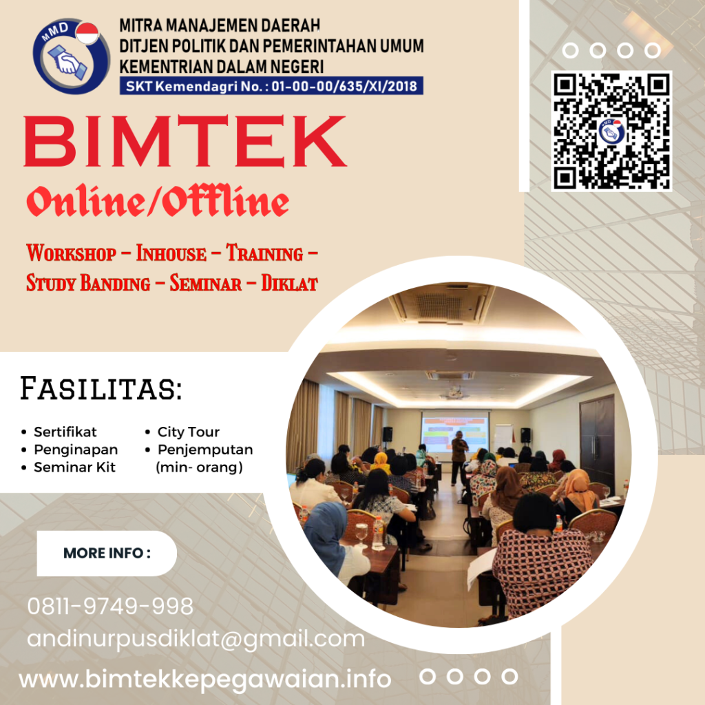 Info Bimtek Peningkatan Kompetensi PPTK Dalam Pengelolaan Keuangan Daerah Dan PBJP Tahun 2024