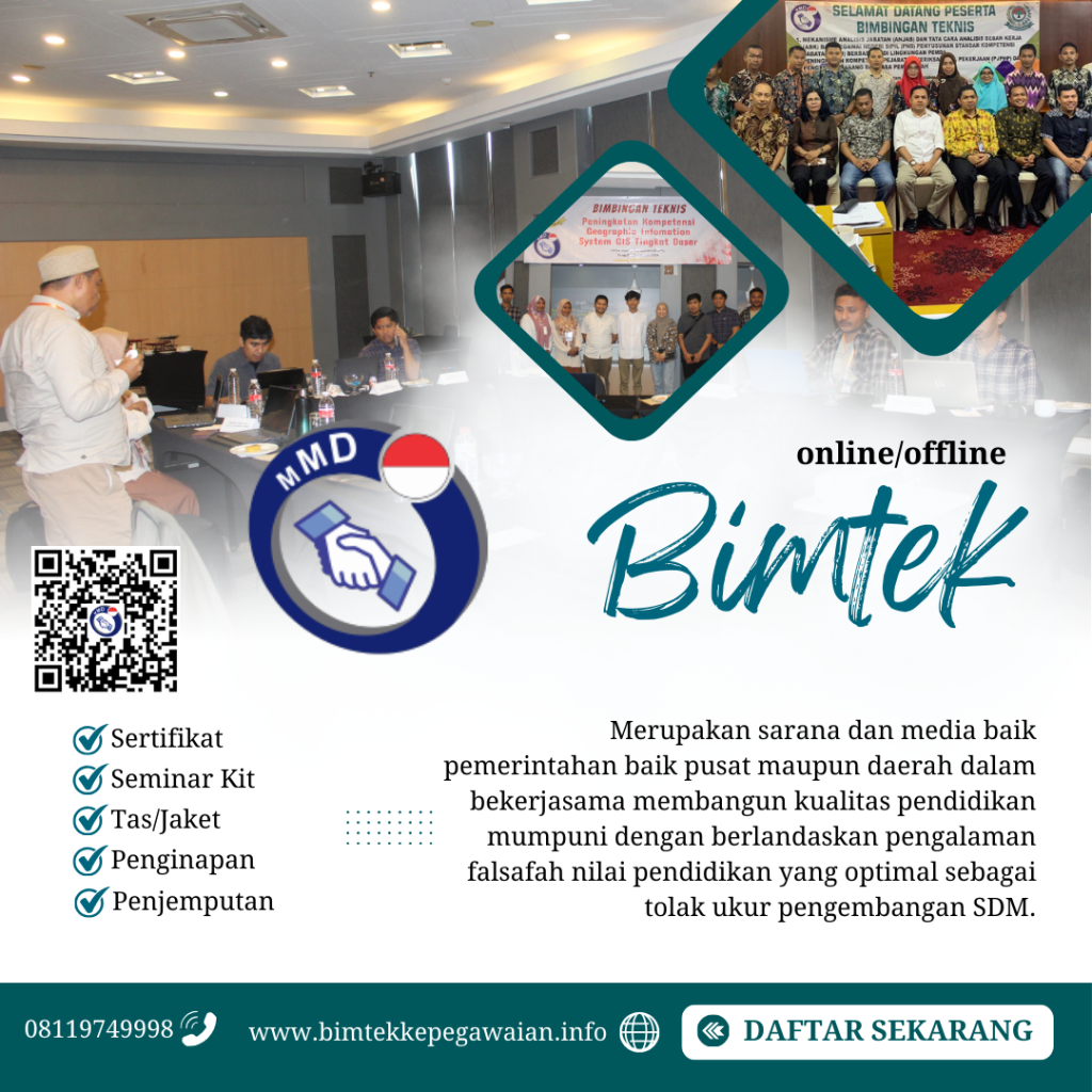 Bimtek Praktek Aplikasi Penyusunan PAK Sesuai Peraturan BKN No 3 Tahun 2023 Dan Penyusunan SKP Mengunakan Aplikasi E Kinerja BKN 2024-2025