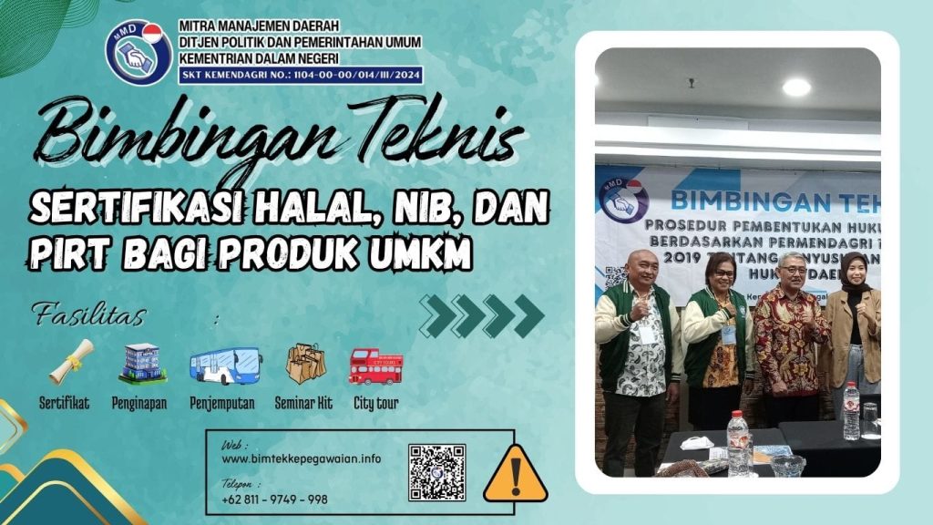 BIMTEK SERTIFIKASI HALAL, NIB, DAN PIRT BAGI PRODUK UMKM 2025