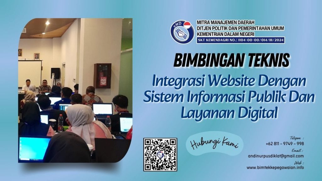 Bimtek Integrasi Website Dengan Sistem Informasi Publik Dan Layanan Digital 2025