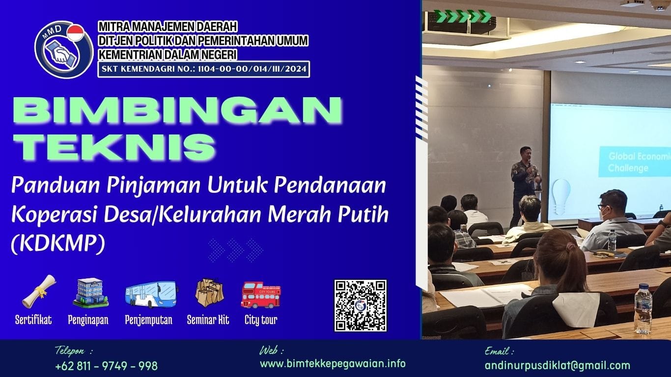 BIMTEK PANDUAN PINJAMAN UNTUK PENDANAAN KOPERASI DESA/KELURAHAN MERAH PUTIH (KDKMP)